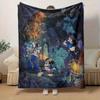 1pc, Disney Characters In a Haunted Mansion Home Decor Gift Set Featuring Cozy Flannel Blankets for Bedroom, Living Room, Travel, Camping, Car