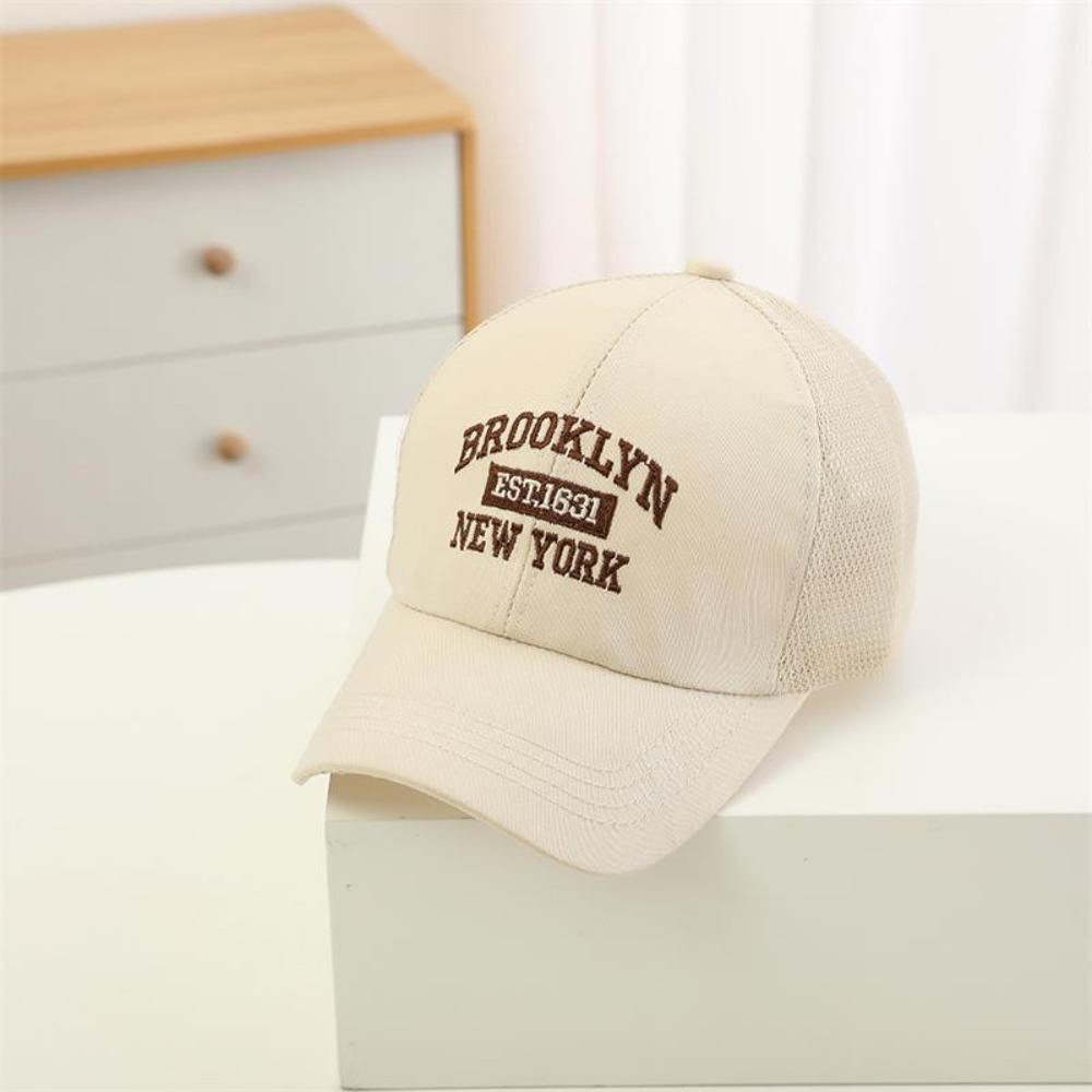 Mesh Baseball Cap Letter Embroidery Kids Hat New Sun Hat Outdoor