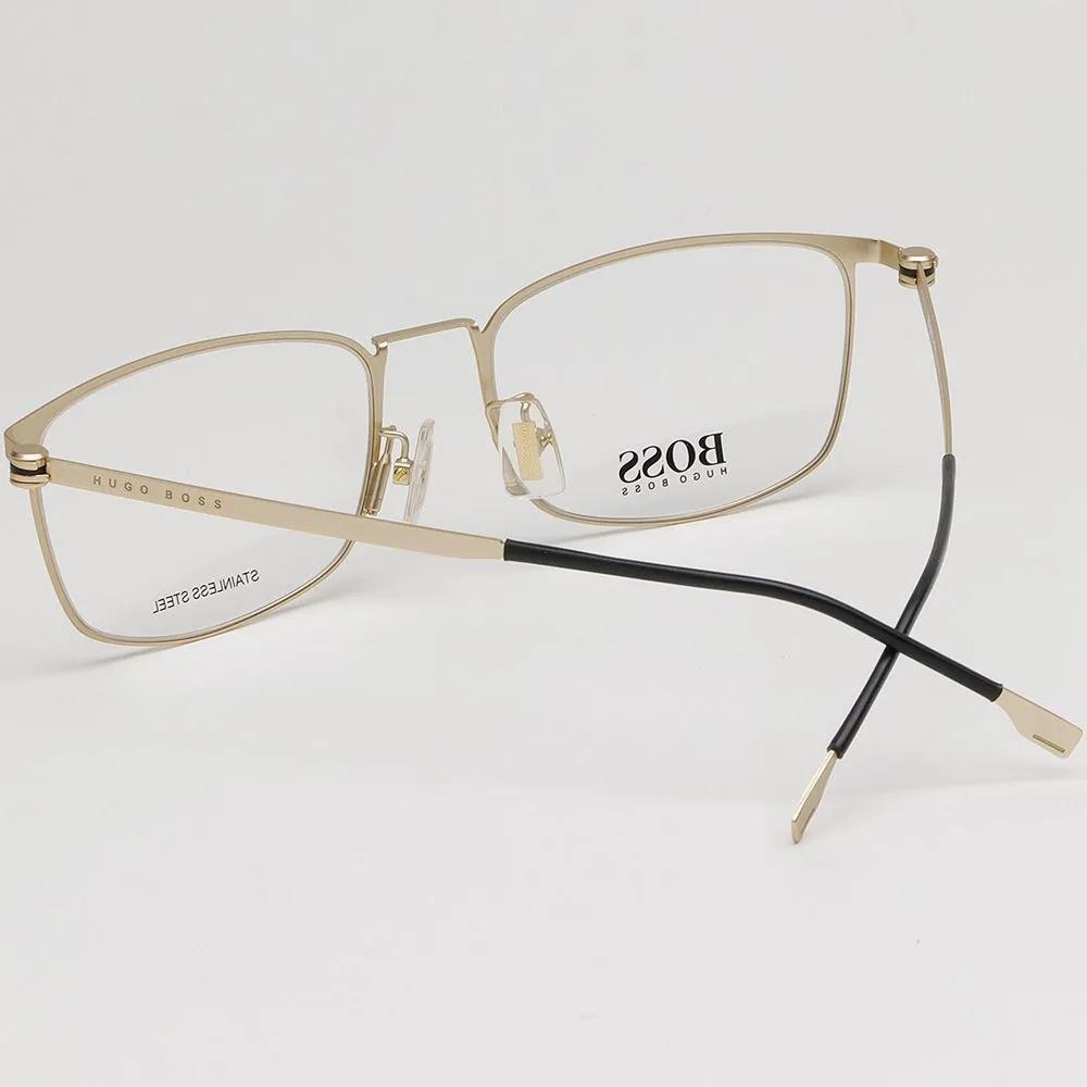 Hugo Boss Eyeglass Frames BOSS1351F AOZ Lightweight Gold Frame Stainless Steel
