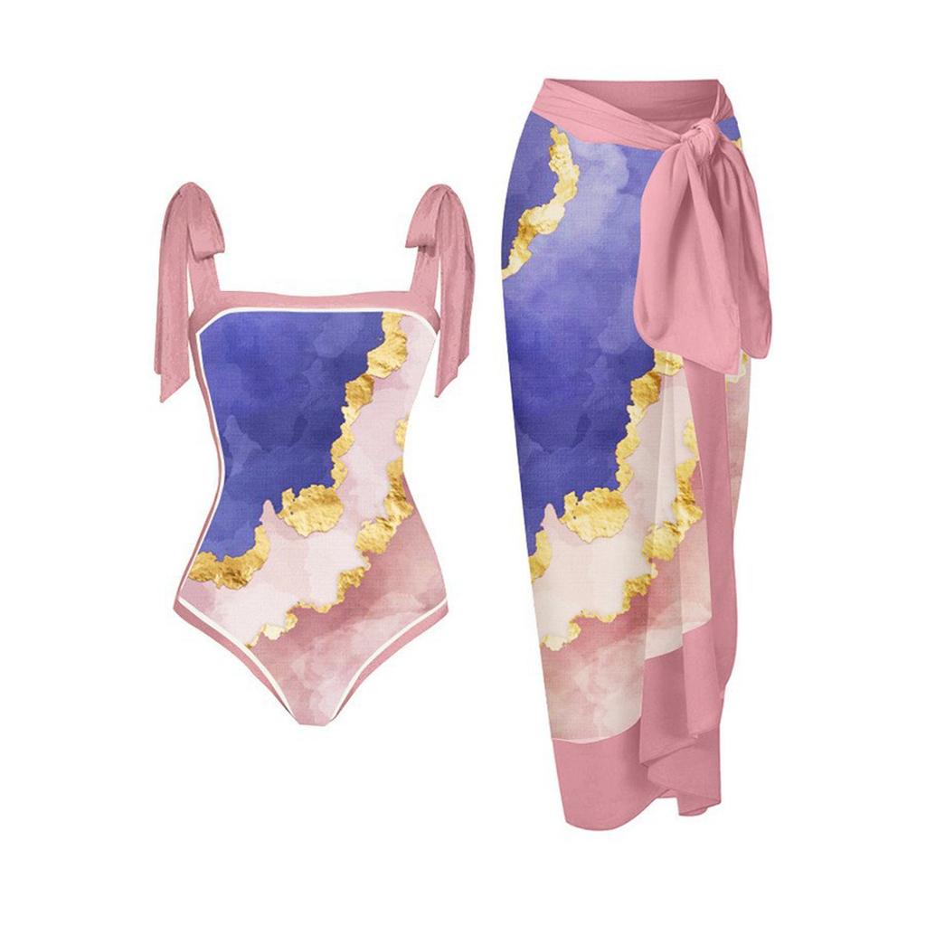 2026 Nieuw Vintage Badpak Conservatief Eendelig Bikini Badpak Set