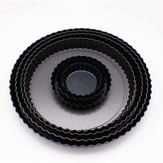 2 Stück Kuchenform mit rundem Boden, antihaftbeschichtet, abnehmbar, lose Backform, Backform