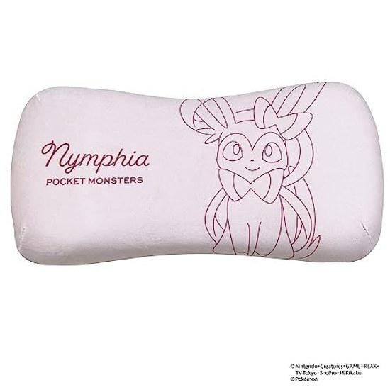 MORIPiLO low rebound cushion lumbar pillow Pokémon Ninfia (mini relax pillow) skin-friendly fluffy texture goods plush nap pink 15x31x8cm character