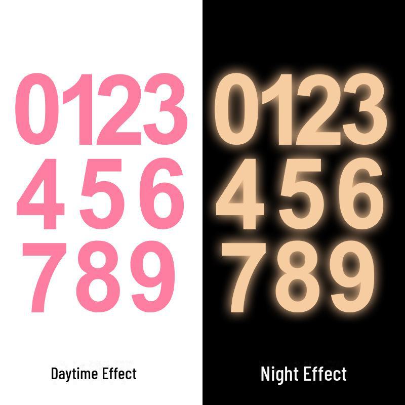 

Флуоресцентні цифрові світяться наклейки для спальні або дитячої кімнати - набір із 100 настінних прикрас