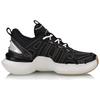Li Ning Essence Synthetic Leather Balance Lightweight Low top Vintage Basketball Shoes Women's Black White AGBQ036-1