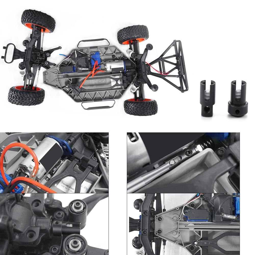 AXSPEED Metal Center Driveshaft Outdrives Dogbone & Joint Drive Cup for 1/10 Slash 4X4 4WD Rally RC Truck Upgrade Parts