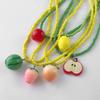 Fresh Fruit Fruits Pendant Necklace Dopamine Colored Jewelry Accessories Party Choker  Women Girls