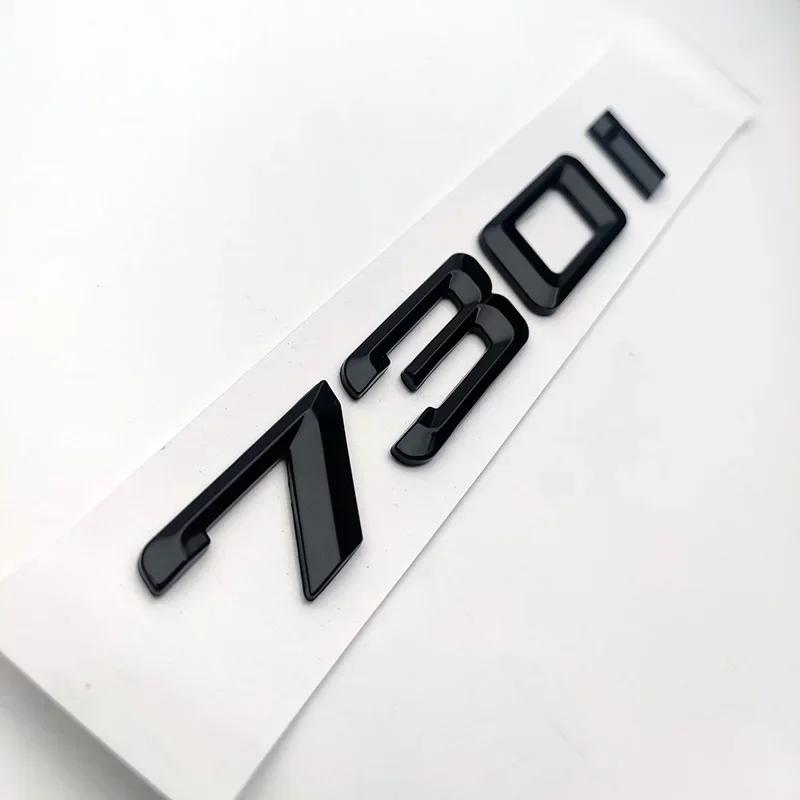 swpzb8 3D Letter Fender Emblem Badge Stickers Decal For 7 Series 730d 730i 740i 745i 750i 760i E38 E65 F01 F02 E66 Chrome Glossy Black