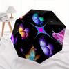 Colorful Butterfly Wallpaper for iPhone, HD Quality DesignUmbrella, Cute Umbrella with Cute Design, Portable 3-Fold Compact Umbrella for Men & Women,