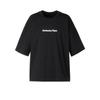 Graphic Tee Letter Print Crew Neck Short Sleeve T-Shirt Men Tops Black 2183B235-001