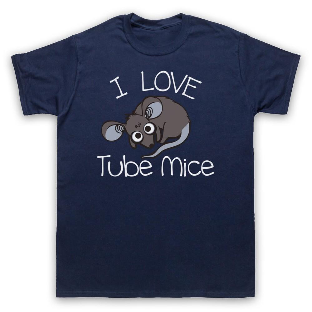 

I Love Tube Mice Hipster Slogan Cute Funny Underground Mens And Womens T-Shirt 4XL