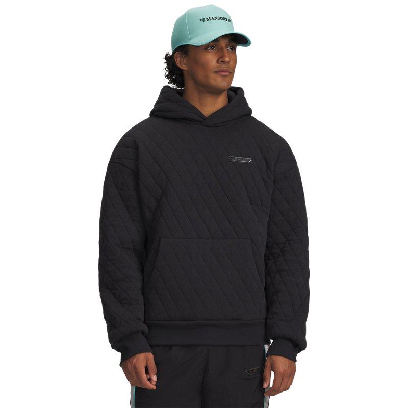 Under Armour Knitted Sports Hoodie With Dropped Shoulders Long Sleeve Men Tops 6009102-001