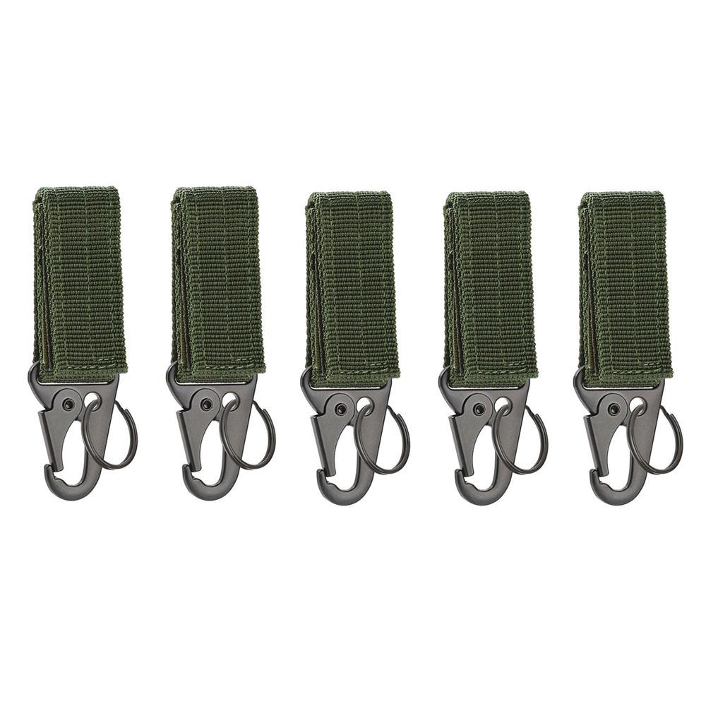 Karabina Yüksek Mukavemetli Naylon anahtar kancası MOLLE Dokuma Toka Asılı Sistemi Kemer Tokası Asılı Kamp Yürüyüş Aksesuarları
