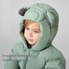 Giacca imbottita Minibala per bambini, impermeabile, con cappuccio, in piuma d'anatra