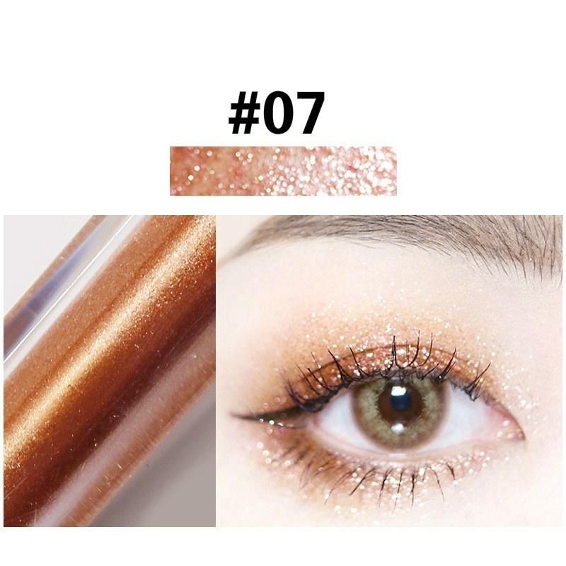 1pcs 10 Colors Liquid Eyeshadow for Women Diamond Shimmer Highlighters Long Lasting Shine Eye Shadow Makeup for Party Wedding