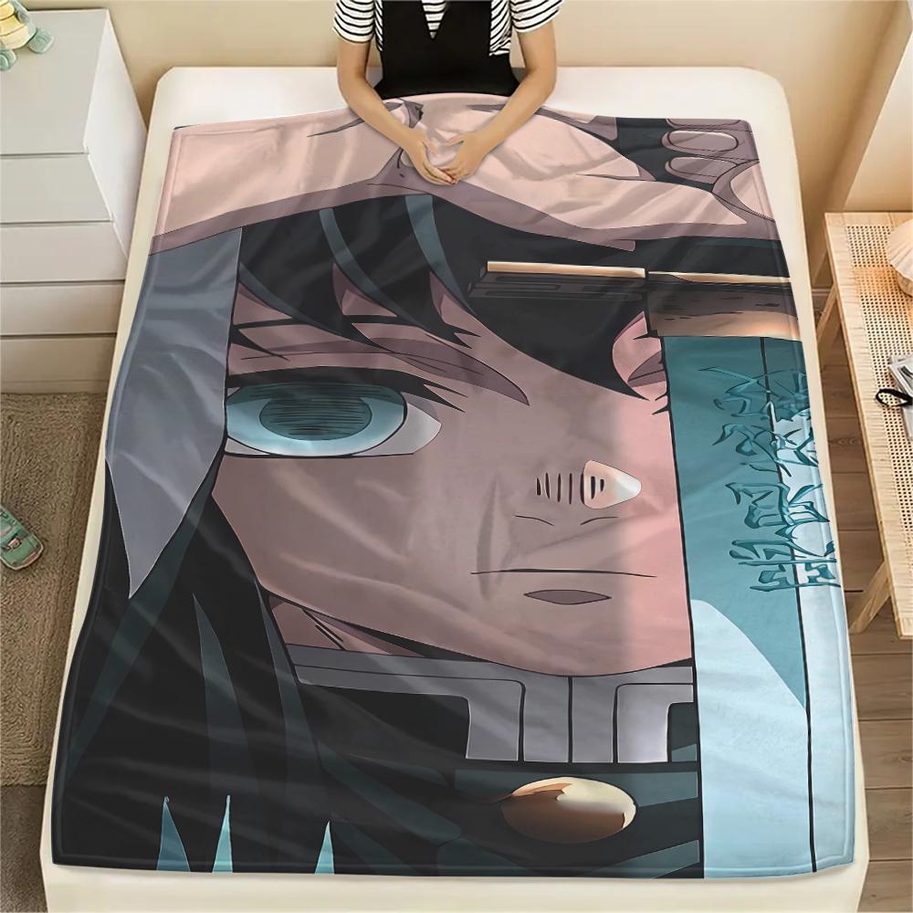 Shinobu Kocho Print Flannel Blanket,High quality Comfortable for All Seasons,Home Decor,Warmth and Comfort,Perfect for Christmas Gifts