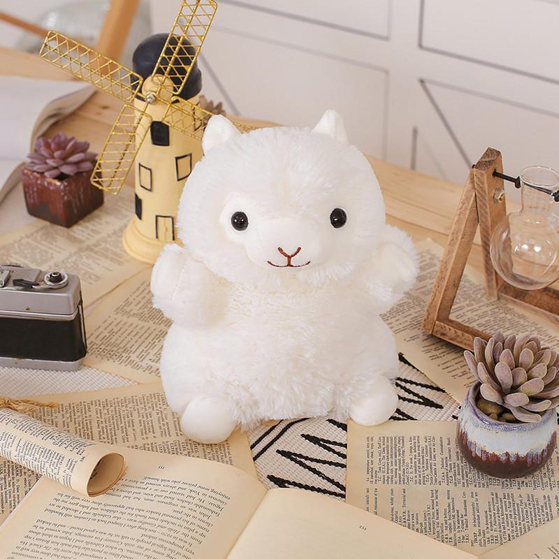 Cute Rainbow Alpaca Dinosaur Lion Cat Plush Toy Puppet For Kids Storytelling 20cm