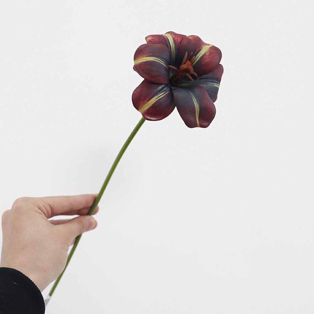 

5 шт. Реалистичный букет тюльпанов, ручная работа, искусственные тюльпаны, декор для свадебной вечеринки коричневый