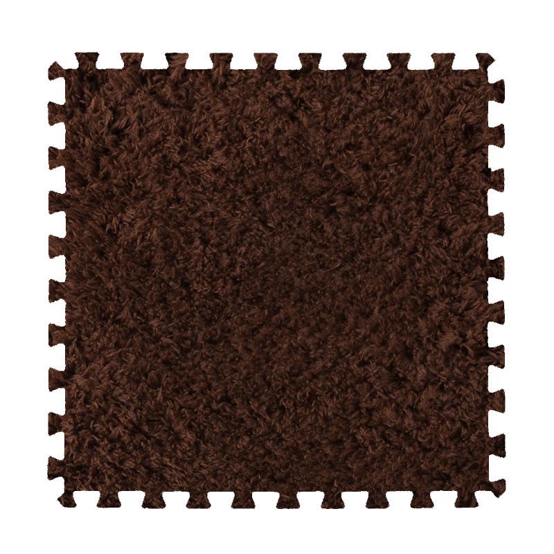 Children's Soft Velvet Patchwork Anti-Slip Play Mat for Bedroom or Bay Window