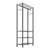 Clothing Garment Rack, Heavy Duty Clothing Garment Rack, 4 Adjustable Tiers Clothing Racks with Carbon Steel, 227 kg Load Capacity Closet Wardrobe for