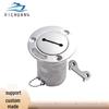 316 Stainless Steel Yacht Fuel Tank Filler Port - 38mm, Straight Key, Waste Water Outlet