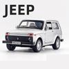 1:32 Lada Jeep Vintage Car Model Alloy Car Diecast Model Sound And Light Pull Back Toys Collection Children Birthday Toy Gift