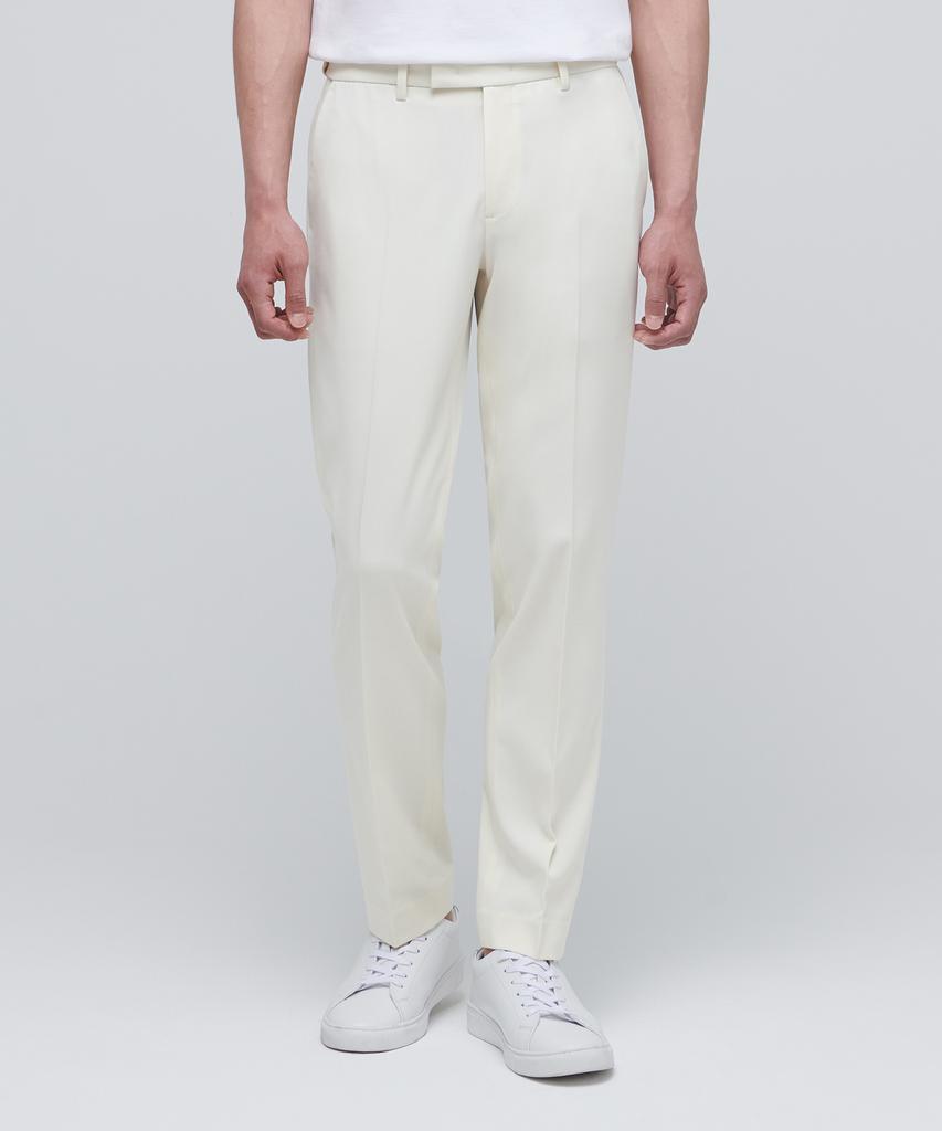 MUSINSA STANDARD Tapered Hidden Elastic Waist Length Slacks [Cream]