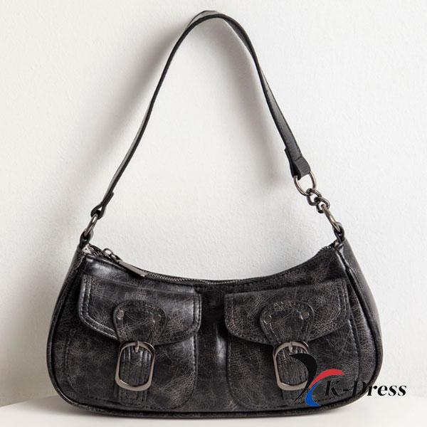 Vintage kožená kapesní crossbody taška přes rameno (3 barvy)