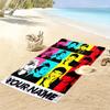 Name Custom Super Junior Print Beach Towel, Large Soft Quick Dry Towel for Beach Camping Swimming