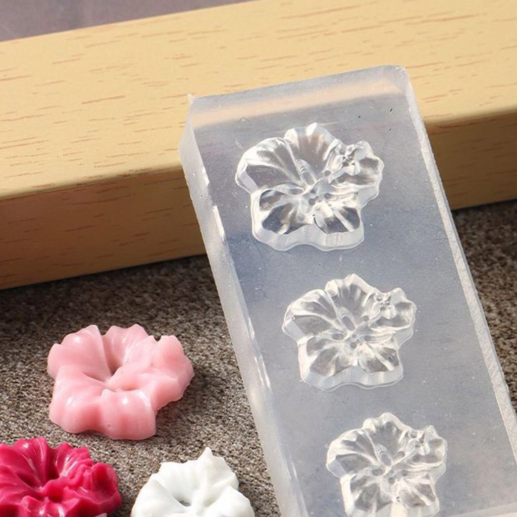 Multi Use Silicone Flower Shapers Professional 3D Gel Nail Sculpting Forms 4 Pieces Set Flower Nail Decorations
