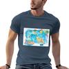 Malta Illustrated Island Travel Map with Roads and Highlights TShirt Casual Street Style Short Sleeve Tee