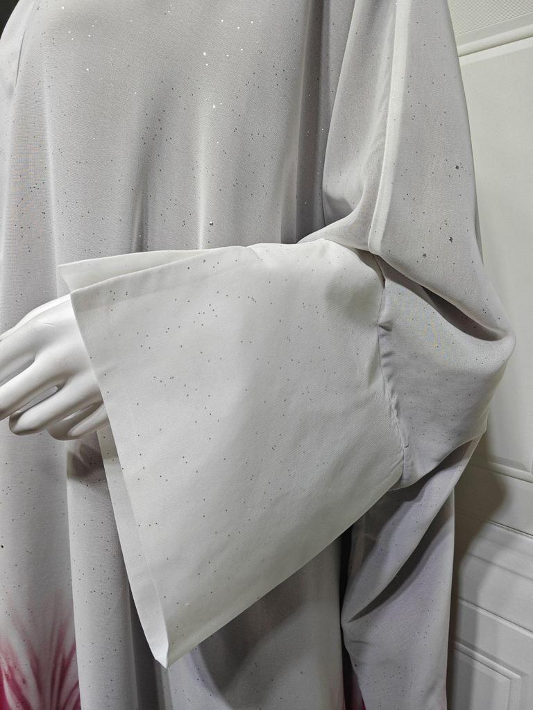 Verlaufend Glänzender Sommer Abaya Cardigan Robe 2025 - Lange Modische Überwurf Oberbekleidung