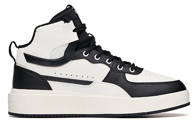 Women's Sneakers Anta Life Collection Abrasion Resistant High top Skateboard Shoes Women's White Black