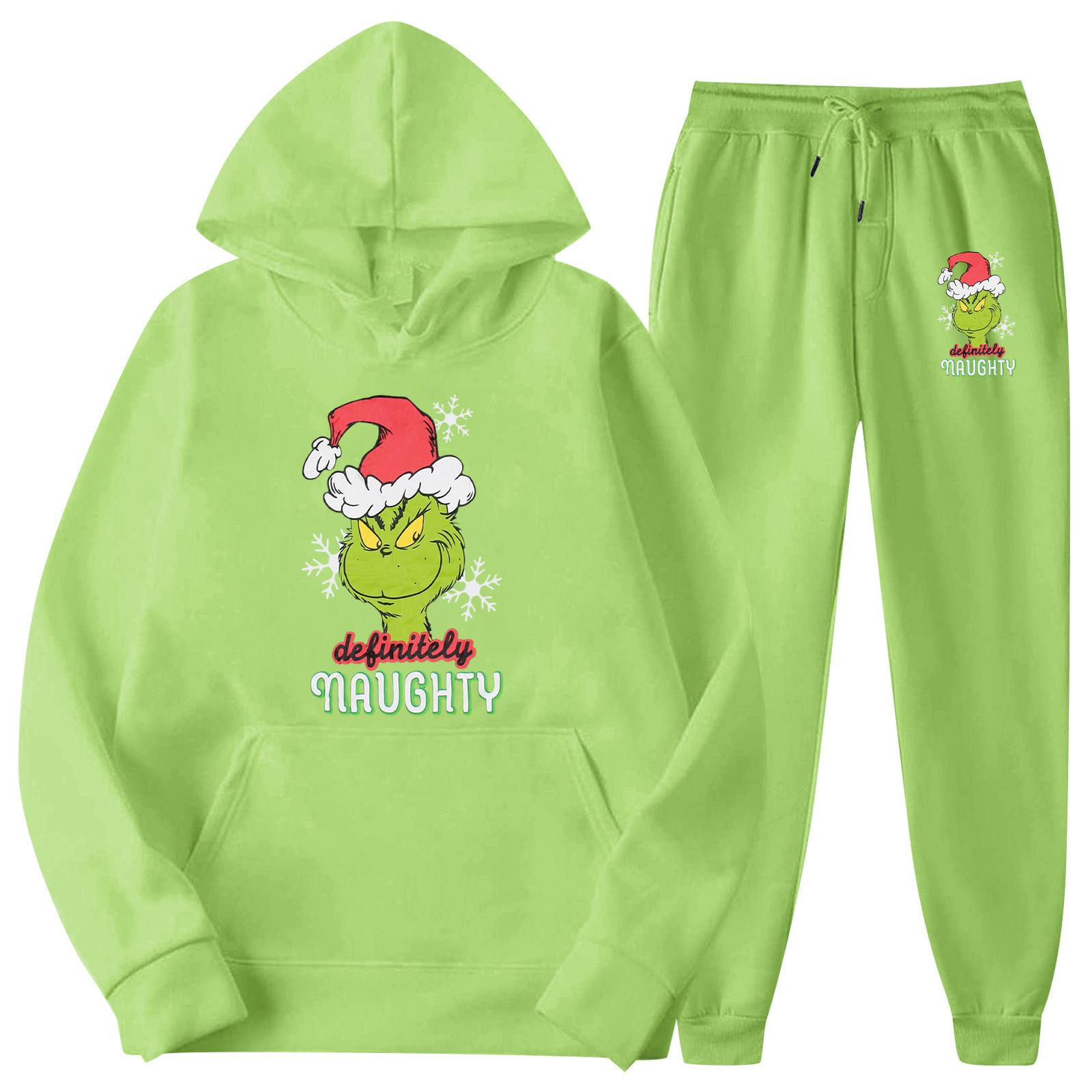 

Мужской Повседневный Худи с капюшоном Толстовка Брюки Добавление флиса Свободный Комплект худи XXL