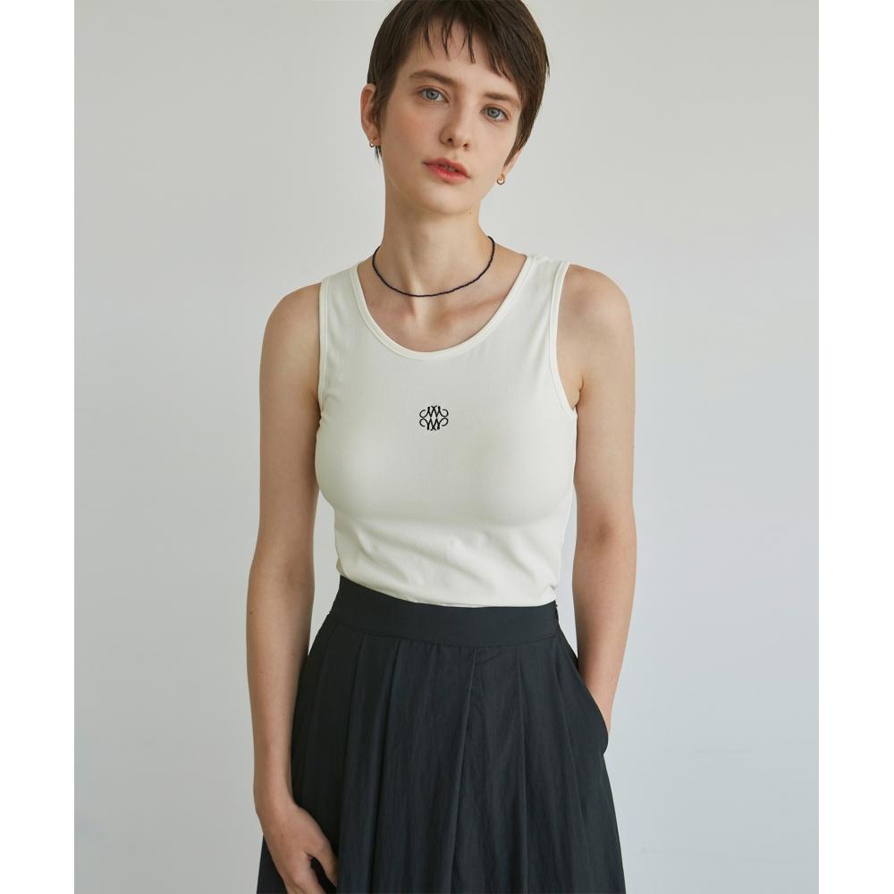 

NICKNICOLE SYMBOL BASIC SLEEVELESSWHITE