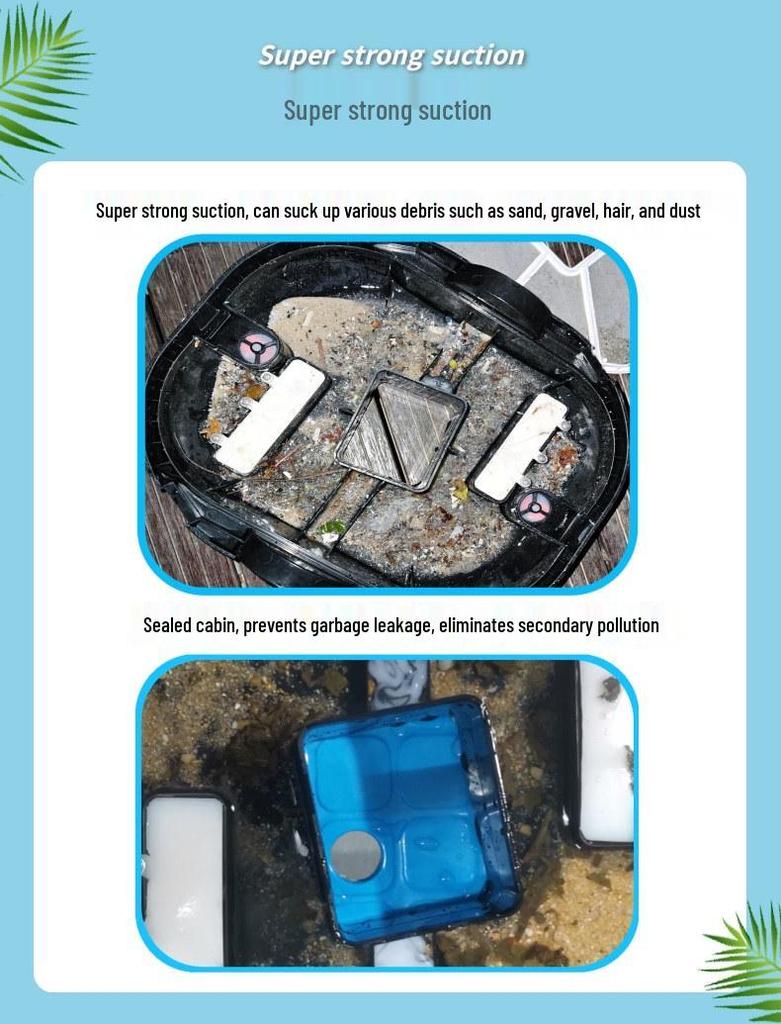Smart Wireless Pool Cleaning Robot: Skimmer & Bottom Cleaner