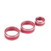 For Subaru Forester -2024 Red Aluminum AC Climate Control Knob Ring Covers A