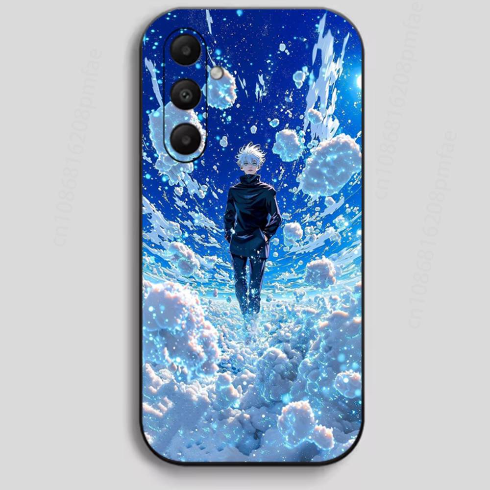 

J-Jujutsu K-Kaisen G-Gojo Phone Case For Samsung Galaxy A13,21s,22,31,32,40,52,71,A91 Soft Black Shell 20 Samsung A71 4G 5G