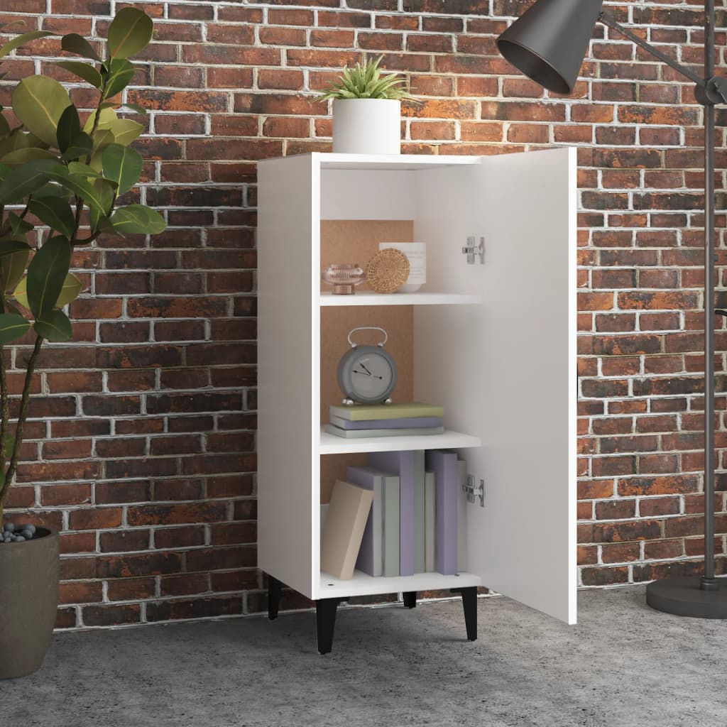 Sideboard White 34.5 X 34 X 90 Cm Particleboard