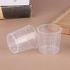 10Pcs 60Ml Measuring Cup Transparent Plastic Scale Beaker Cups Lab Graduated Liquid Container Without Handle Kitchen Baking Tool