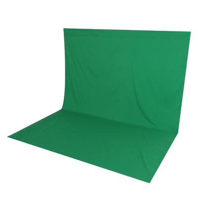 Wrinkle-Free Surface Green Screen Backdrop Hemmed Edges Studio Background For Streaming