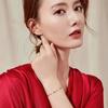 Double Side Enamel Heart Chain Chic Bracelet Bangle Gift Stainless Steel Fashion Charm Korean Golden Jewelry Women