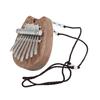 Portable 8 Keys Mini Kalimba Piano with Lanyard Wood Finger Piano Thumb Piano Musical Instrument Gift for Kids and Adult
