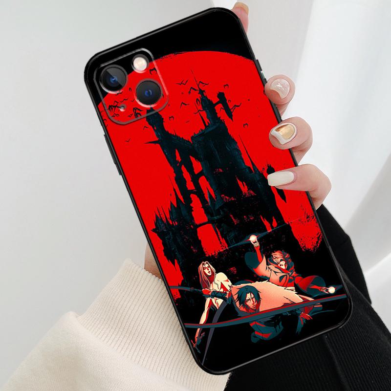 Castlevania Phone Case For iPhone 11 12 13 14 15 16 Pro Max Mini X XR XS Max Plus Cover Funda