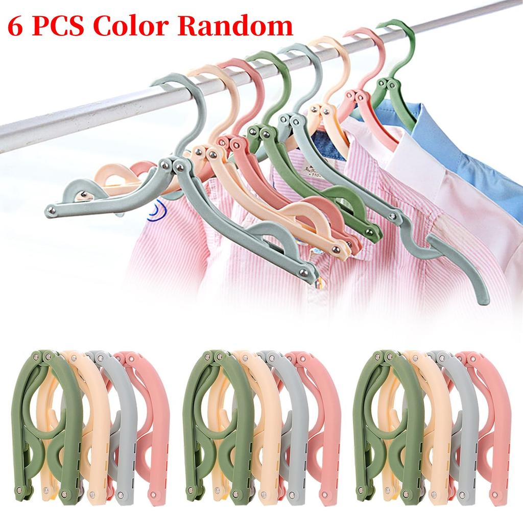 Faltbarer Reisekleiderbügel aus Kunststoff, verstellbarer multifunktionaler Kleiderbügel für Zuhause und Reisen, praktische Kleiderbügel
