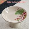 Ceramic Tableware High Legged Fruit Tray Vintage Chinese Style Snack Fruit Plate Home Festival Decoration Refreshment Plates