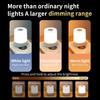 Led Night Lights Touch Bedside Lamp 3-Color Dimmable USB Rechargeable Portable Table Lamps for Bedroom Living Room Office Desk