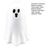 Desktop Atmosphere Light Ceramic Hollow Ghost Night Light, Cute Halloween LED Glow Decorative Window Ornaments Lamp, White Ceramics Figurine