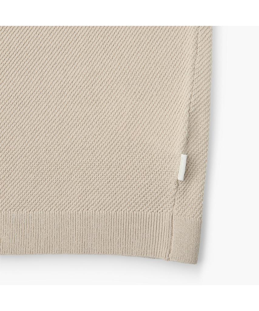 Henlikoteun Solid Round Short Sleeve Knit Ahwam26611Bex