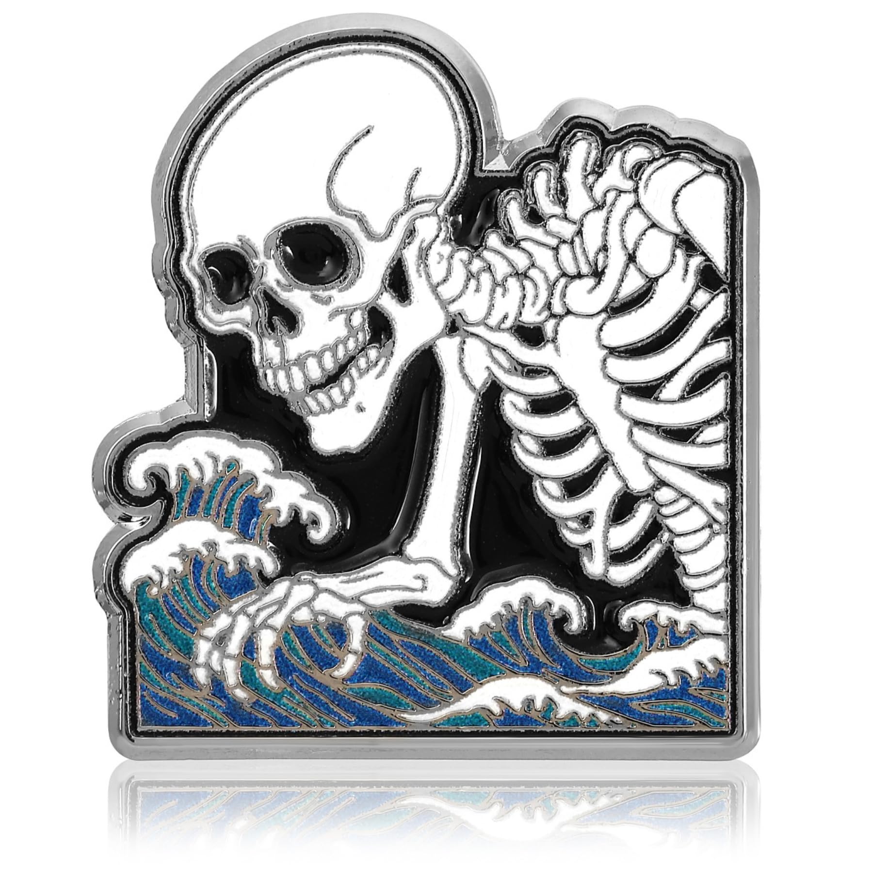 

Гашадокуро (Темный Крест) Значок-булавка, Укиё-э, Утагава Куниёси, Диаметр 2 см, Металлический значок на лацкан, C0087