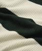 COVERNAT Color Block Stripe Collar Knit Green